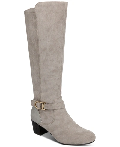 Shop Karen Scott Kathie Dress Boots, Created For Macy's Women's Shoes In Taupe