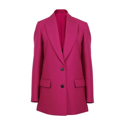 Shop Valentino Blazer In Full Pink