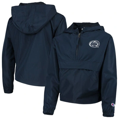 Champion Youth  Navy Penn State Nittany Lions Pack & Go Windbreaker Jacket In Navy