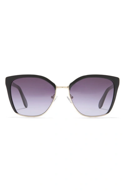 Bcbgmaxazria 56mm Cat Eye Sunglasses In Black