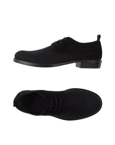Shop Ann Demeulemeester Laced Shoes In Black