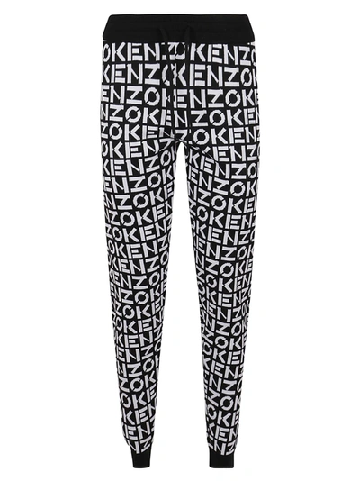 Shop Kenzo Monogram Jogpants In Black