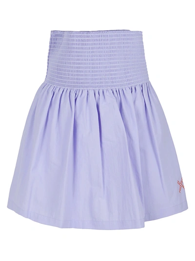 Shop Kenzo Sport Short Flared Skirt In Lavender