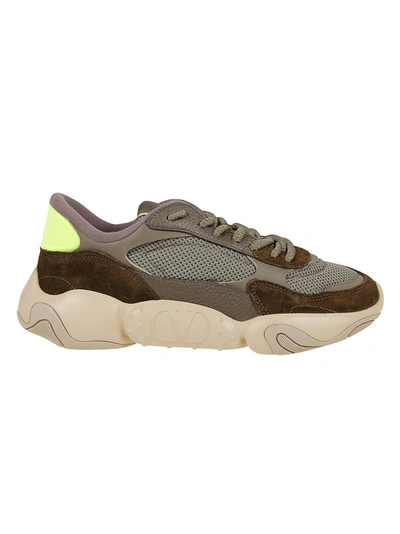 Shop Valentino Sneaker Bubbleback In Army Green Gial Fl Ag