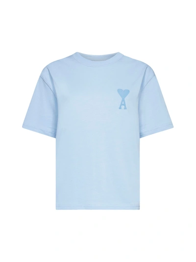 Shop Ami Alexandre Mattiussi T-shirt In Sky Blue