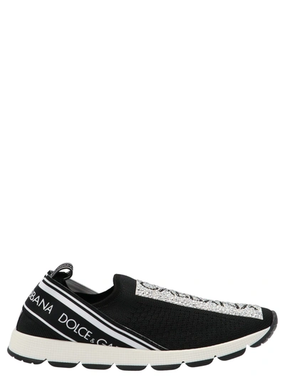 Shop Dolce & Gabbana Sorrento Shoes In Nero Bianco