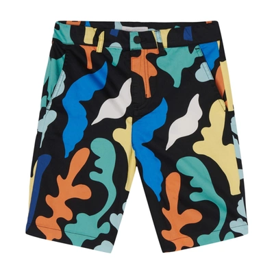 Shop Stella Mccartney Shorts With Print In Nero-multicolor