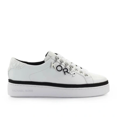 Shop Michael Kors Chapman White Sneaker In Bianco
