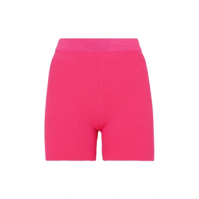 Shop Jacquemus Stretched Shorts In Pink