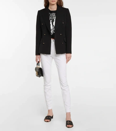 Dolce & Gabbana Bianca 40 Dg Millennials Calf Leather Mules In Black