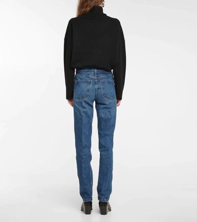 Shop Co High-rise Straight Jeans In Indigo