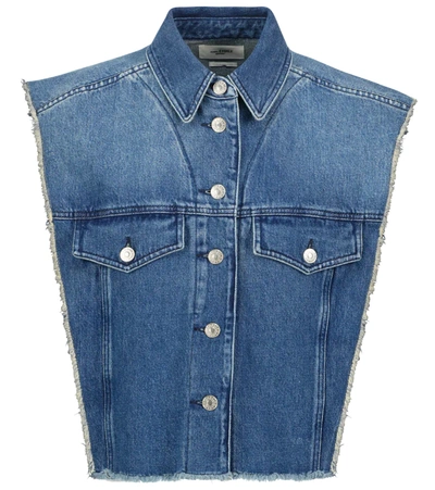 Shop Isabel Marant Étoile Tyra Denim Vest In Blue