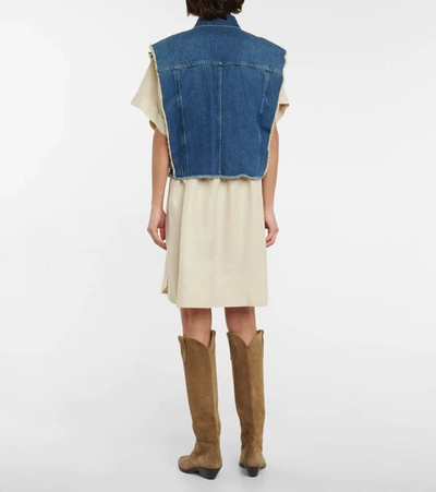 Shop Isabel Marant Étoile Tyra Denim Vest In Blue