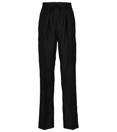 Shop Isabel Marant Étoile Biro High-rise Pants In Faded Black