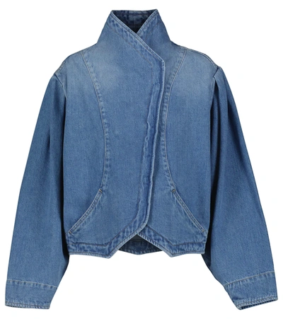 Shop Isabel Marant Pauline Denim Jacket In Blue