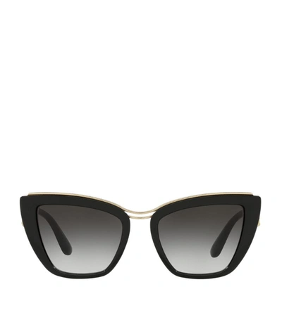 Shop Dolce & Gabbana Dg Amore Sunglasses In Black