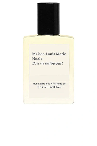 Shop Maison Louis Marie No.4 Bois De Balincourt Perfume Oil In N,a