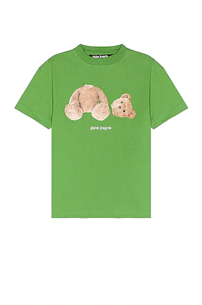 Shop Palm Angels Bear Classic Tee In Green