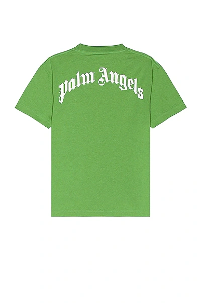 Shop Palm Angels Bear Classic Tee In Green