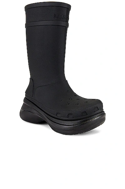 Shop Balenciaga Crocs Boot In Black
