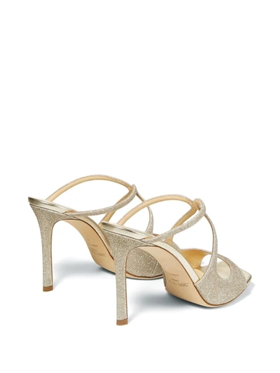 Jimmy Choo 95mm Anise Sandals In Green