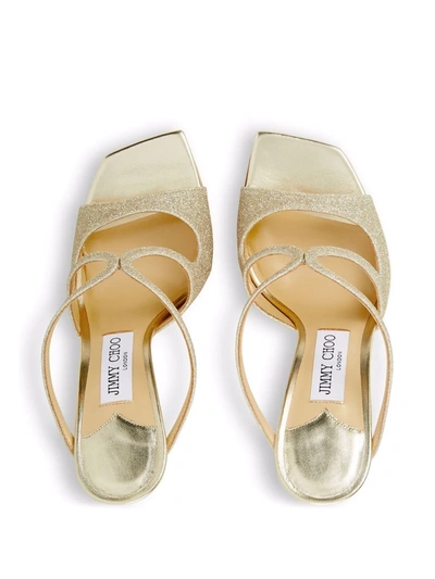 Jimmy Choo 95mm Anise Sandals In Green