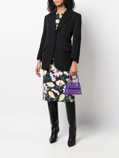 Lanvin Single-breasted Fitted Blazer In Schwarz