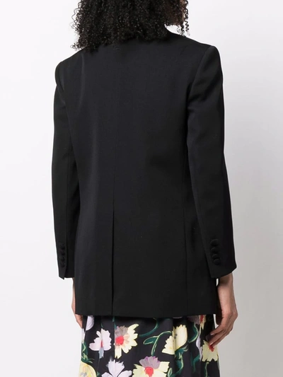 Lanvin Single-breasted Fitted Blazer In Schwarz