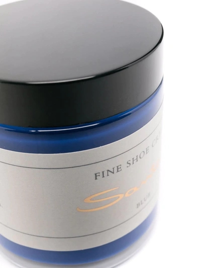 Shop Santoni Shoe-care Polishing Cream In Blau