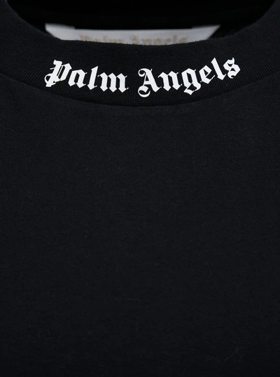 Shop Palm Angels Black Classic Logo Cotton T-shirt