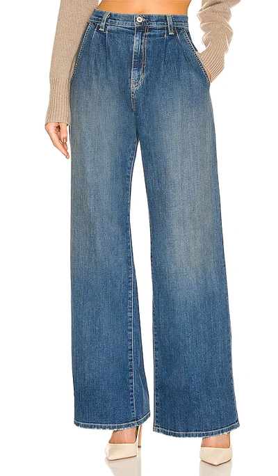 Shop Nili Lotan Flora Trouser Jean In Blue