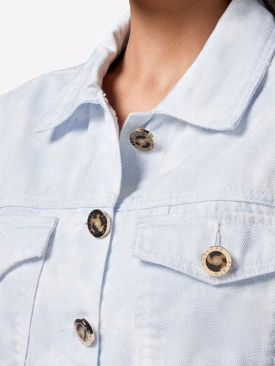 Philipp Plein Bleach-effect Denim Vest In Blue