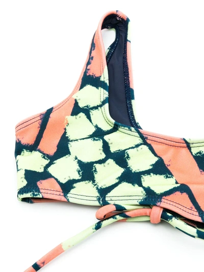 Shop Brigitte Abstract-pattern Print Bikini In Multicolour