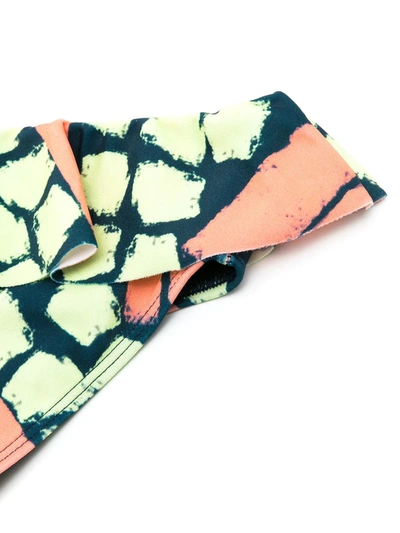 Shop Brigitte Abstract-pattern Print Bikini In Multicolour