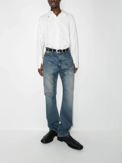 Shop Y/project Stitched-panel Loose-fit Jeans In Blue