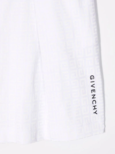 Shop Givenchy 4g-print Pleated Skirt In White