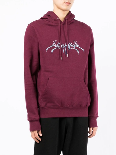 Daily Paper Logo-print Hoodie In Red
