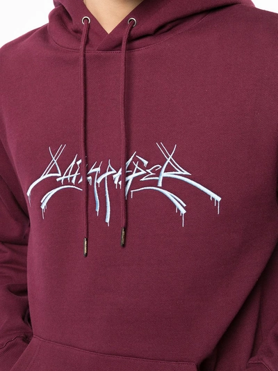 Shop Daily Paper Logo-print Hoodie In Red