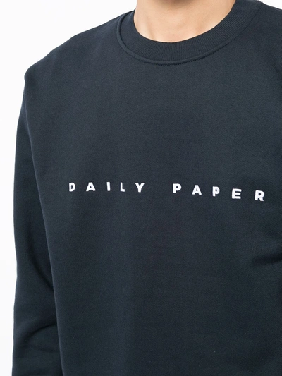 Shop Daily Paper Logo-print Sweatshirt In Blue