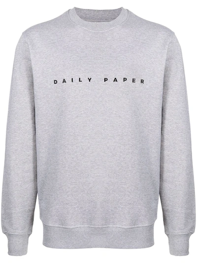 Shop Daily Paper Logo-print Sweatshirt In Grey