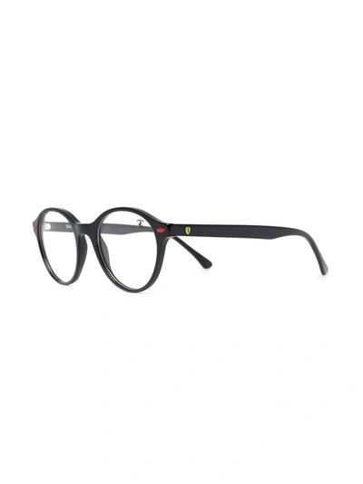 Shop Ray Ban Tortoiseshell-frame Glasses In Black