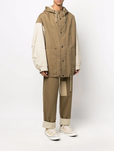 Isabel Marant Keoco Drawstring Hooded Coat In Neutrals