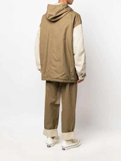Isabel Marant Keoco Drawstring Hooded Coat In Neutrals