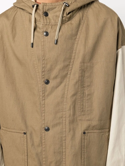 Isabel Marant Keoco Drawstring Hooded Coat In Neutrals