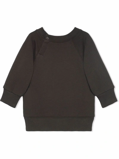 Shop Gucci Star Logo Sweatshirt Dress In Black