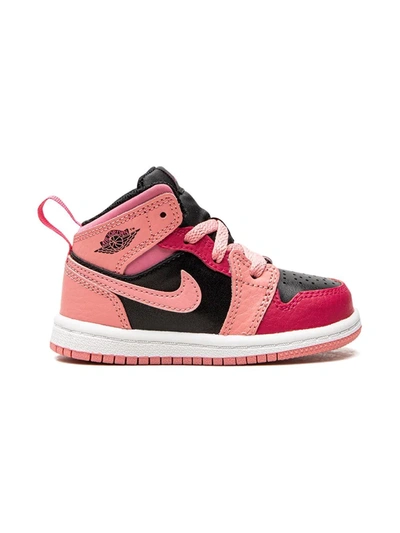 Shop Jordan 1 Mid "coral Chalk" Sneakers In Pink