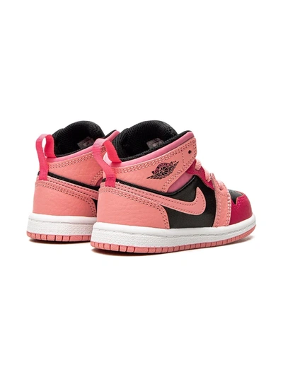 Shop Jordan 1 Mid "coral Chalk" Sneakers In Pink