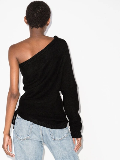 Rta Athena One-shoulder Top In Schwarz