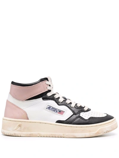 Shop Autry Medalist High-top Sneakers In Weiss