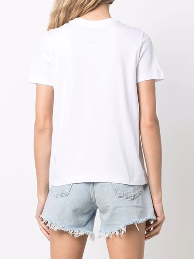 Shop Diesel T-reg-div Cotton T-shirt In Weiss